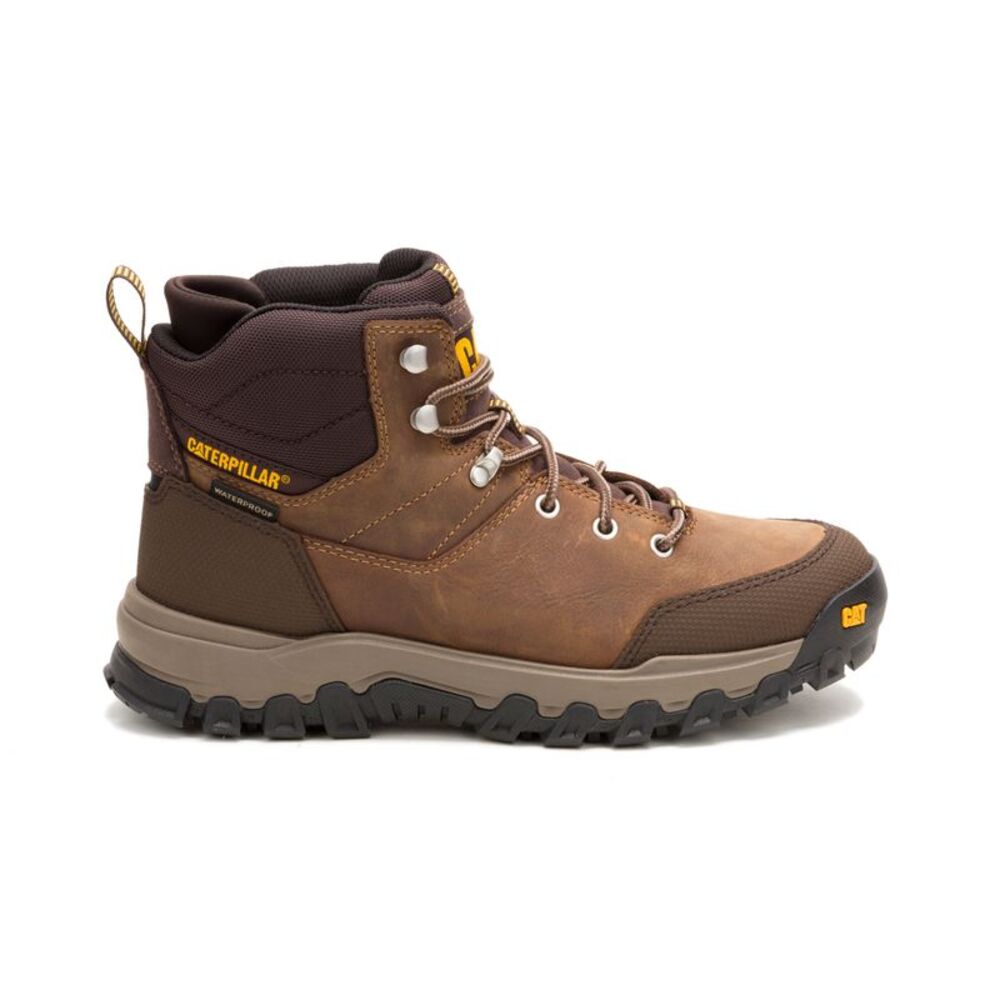 Caterpillar Mens Threshold Rebound Hiker Waterproof Brown Boots (NWT)